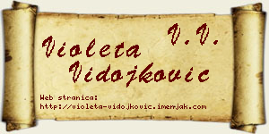 Violeta Vidojković vizit kartica